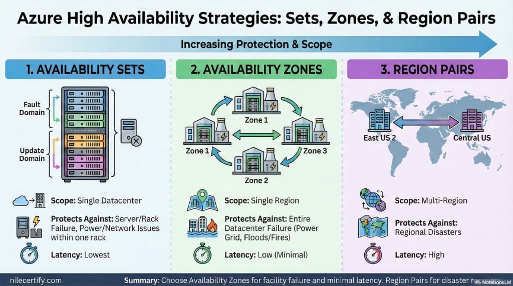 Azure High Availability Strategies comparison
